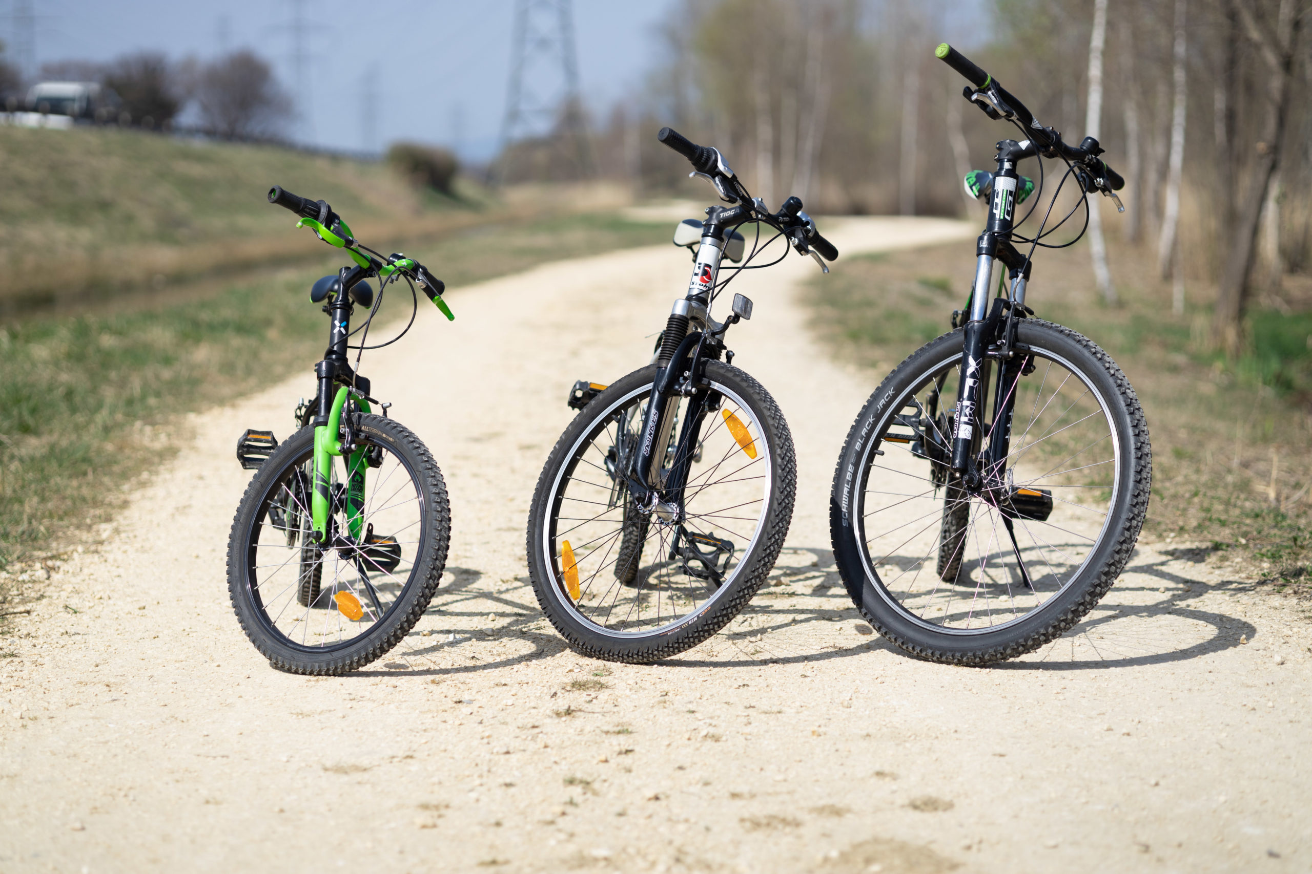 Photo de trois vélos