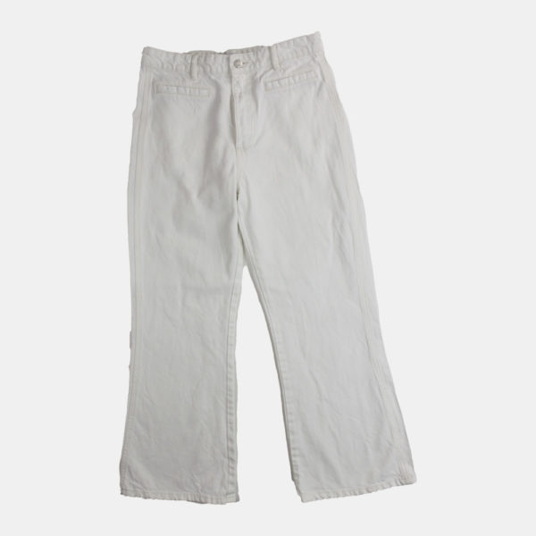 Pantalon Femme ZARA Blanc 38 •  Déclics éthiques