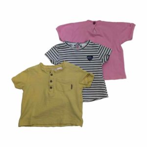 Lot 3 T-Shirt 1-3 mois / 62 cm