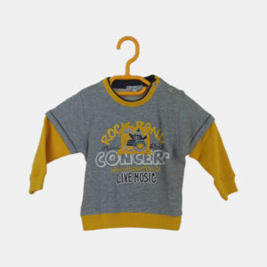Pull Enfant MINI UFFY Gris 12mois/80cm