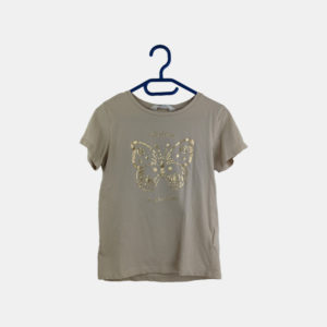 T-shirt Fille H&M Beige 6-8 ans / 122-128 cm