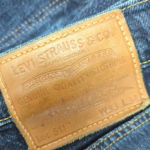 Levi Strauss Pull Levis Jaune Homme Jeans Homme LEVI'S Bleu W33 - Main Image