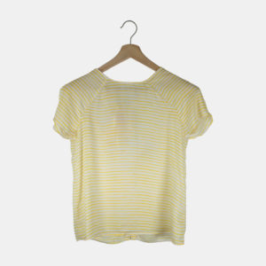 T-Shirt Femme ZARA Jaune XS