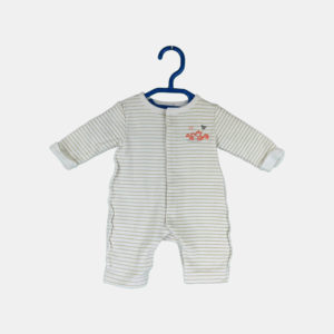 Pyjama Bébé GRAIN DE BLE Blanc 1 mois / 54 cm
