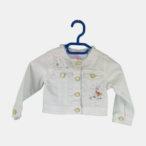 Veste Bébé MISS AZUR Blanc 12 Mois