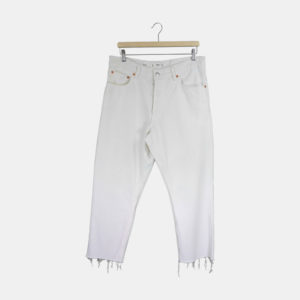 Jeans Femme MNG Blanc 44