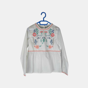 Blouse Fille CYRILLUS Blanc 10 ans / 140 cm