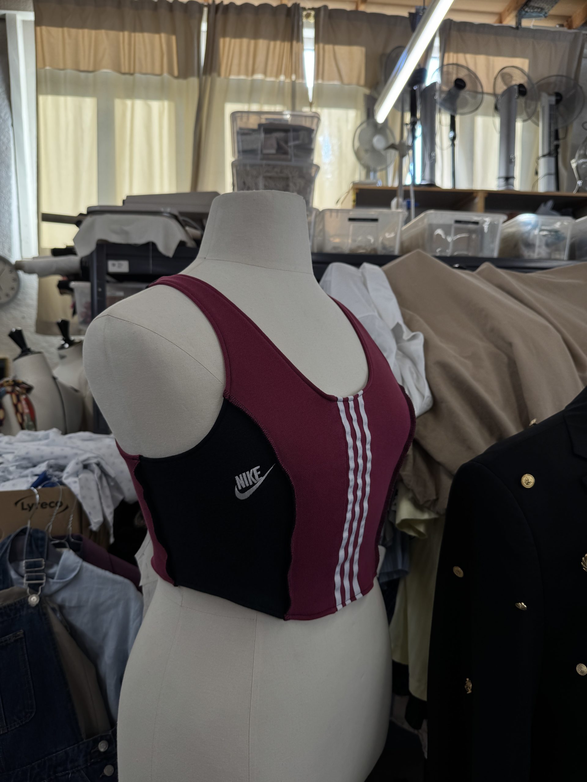 top upcyclé réalisé vhez ateapic atelier