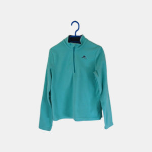 Pull Fille QUECHUA Vert 10 ans / 140 cm