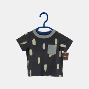 T-shirt Bébé TEA COLLECTION Gris 68cm / 6mois