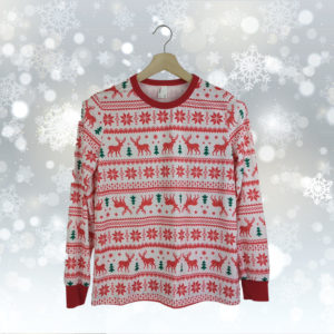 Pull Noël PAT PAT Blanc S