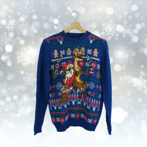 Pull Noël C&A Bleu L