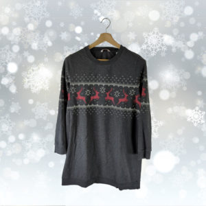 Robe Noël TCHIBO Gris XL