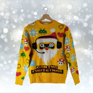 Pull Noël CHRISTMAS SWEATS Jaune S