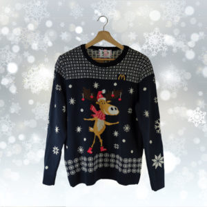 Pull Noël BRITISH CHRISTMAS JUMPERS Bleu L