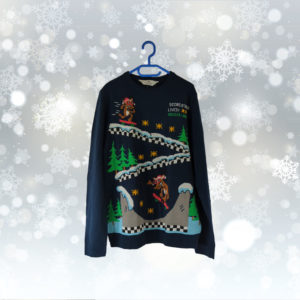 Pull Noël H&M Bleu 170cm / 15ans