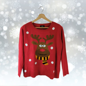 Pull Noël ONLY Rouge L