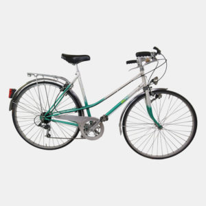 Vélo ville femme vert/blanc