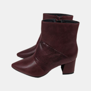 Bottines Femme LA HALLE Rouge 36
