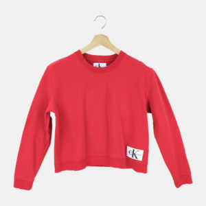 Sweat Femme CALVIN KLEIN JEANS Rouge S