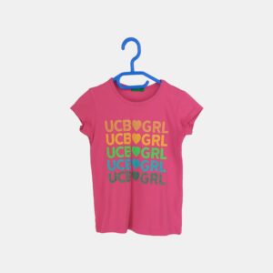 T-Shirt Bébé BENETTON Rose XS/65cm
