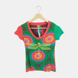 T-Shirt Femme DESIGUAL Vert M