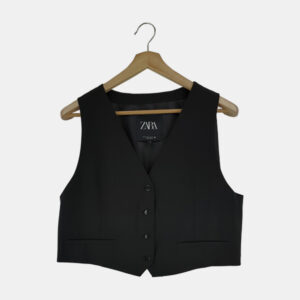 Gilet Femme ZARA Noir XL