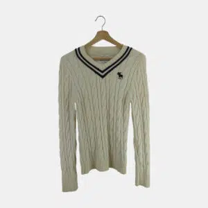 Pull Homme ABERCROMBIE&FITCH Blanc M/46