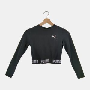 Crop top à manches longues Femme PUMA Noir S/36