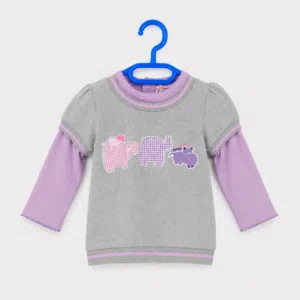 Pull Bébé BABY IN TIME Gris 6mois/68 cm