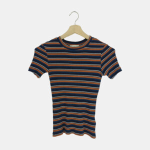 T-Shirt Femme H&M Bleu XS/34