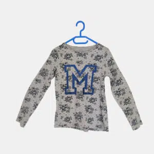 T-shirt Fille VERTBAUDET Gris 10ans/140cm