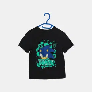 T-shirt Garçon SONIC Noir 8ans/128cm