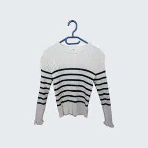 Pull Enfant Fille H&M Blanc 7 ans / 122 cm