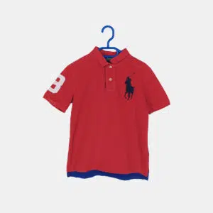 Polo Enfant RALPH LAUREN Rouge 8 ans
