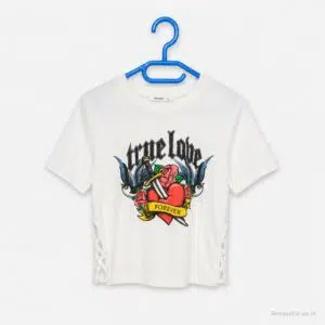T-shirt Fille TERRANOVA Blanc 10ans/140cm