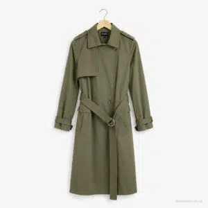 Trench Coat Femme CAROLL Vert M/38
